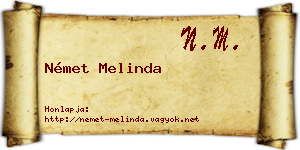 Német Melinda névjegykártya